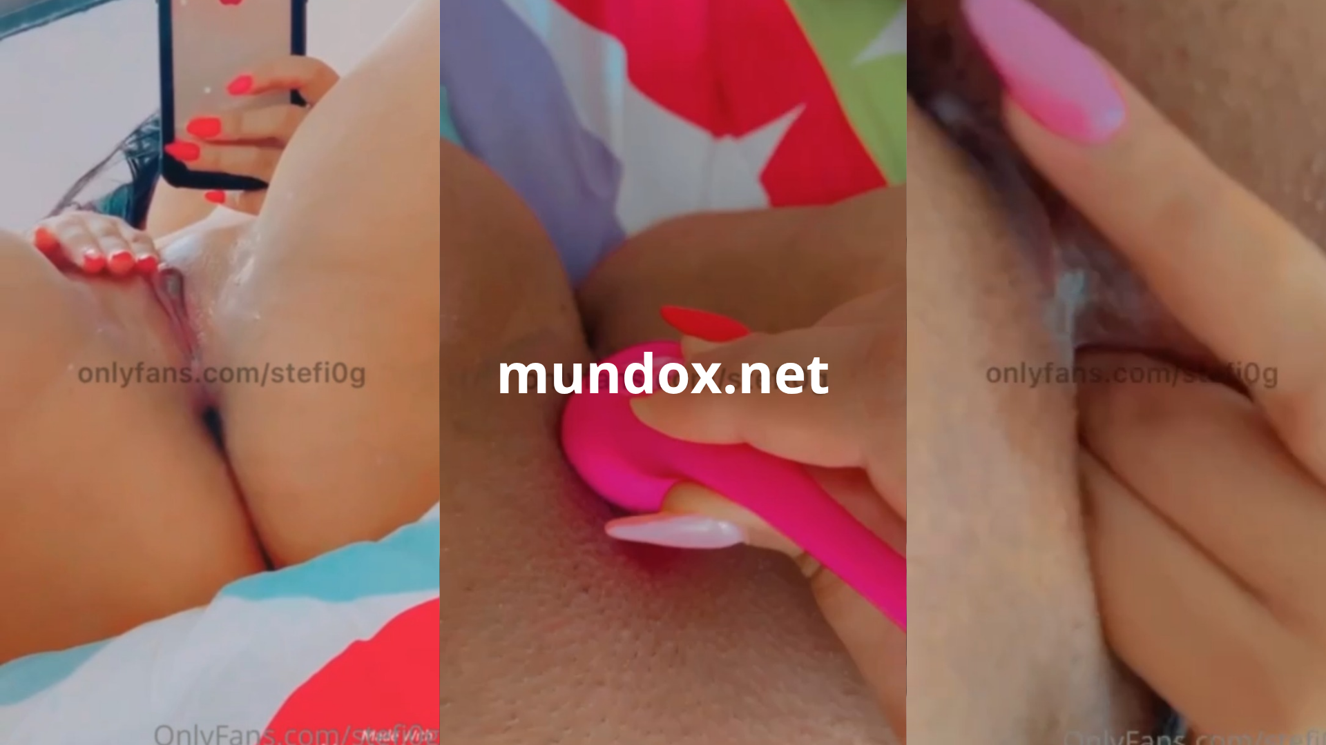 Andreina masturbándose con vibrador vaginal para Onlyfans