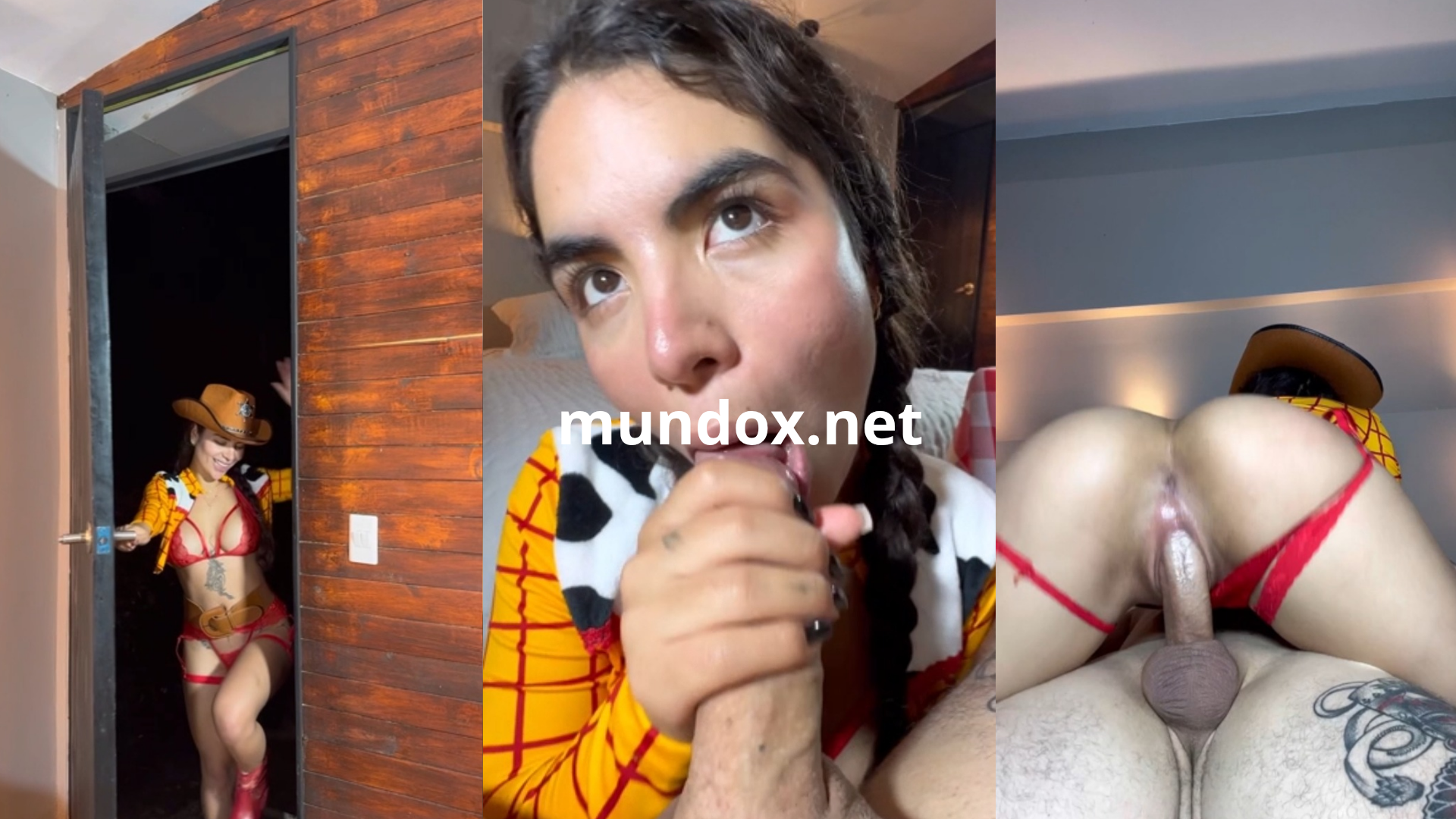 Joisramirezo vestida de toystory mientras va pidiendo leche para Onlyfans Colombia